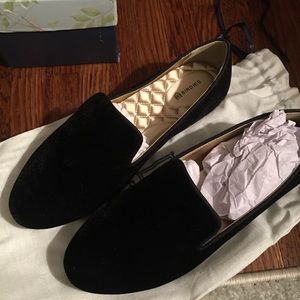 Birdies Black Velvet Flats